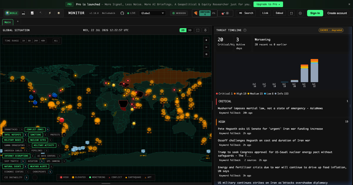 What the Data Showed 72 Hours Before a Geopolitical Shock