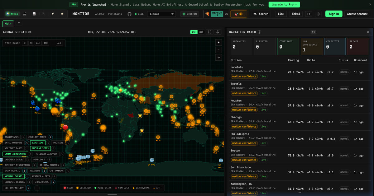 Real-Time Radiation Monitoring: Read the Sensors, Not the Rumors