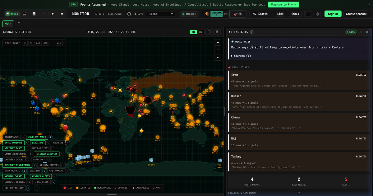 WorldMonitor Is Not an Open-Source Palantir